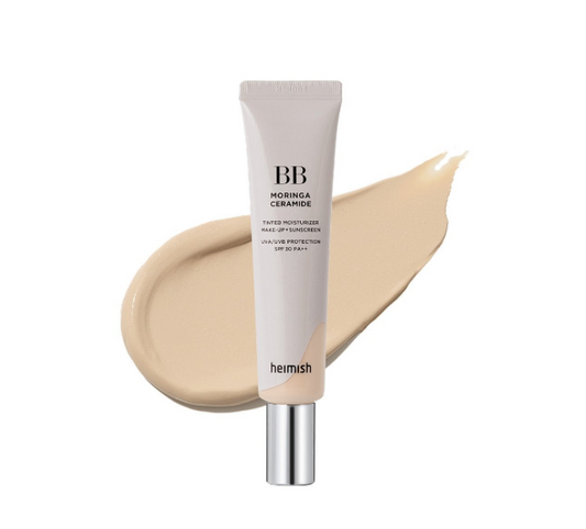 heimish - BB Moringa Ceramide Tinted Moisturiser + Sunscreen SPF 30 19 Fair Beige 30g