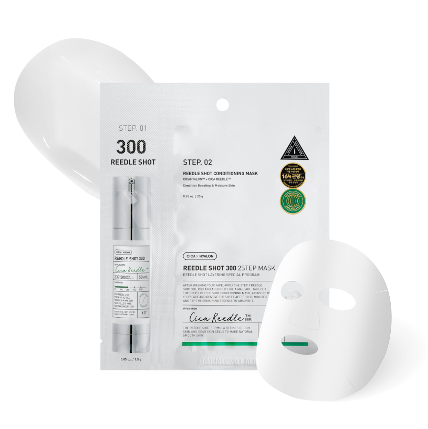 VT Cosmetics - Reedle Shot 2-Step Mask 300 Individual